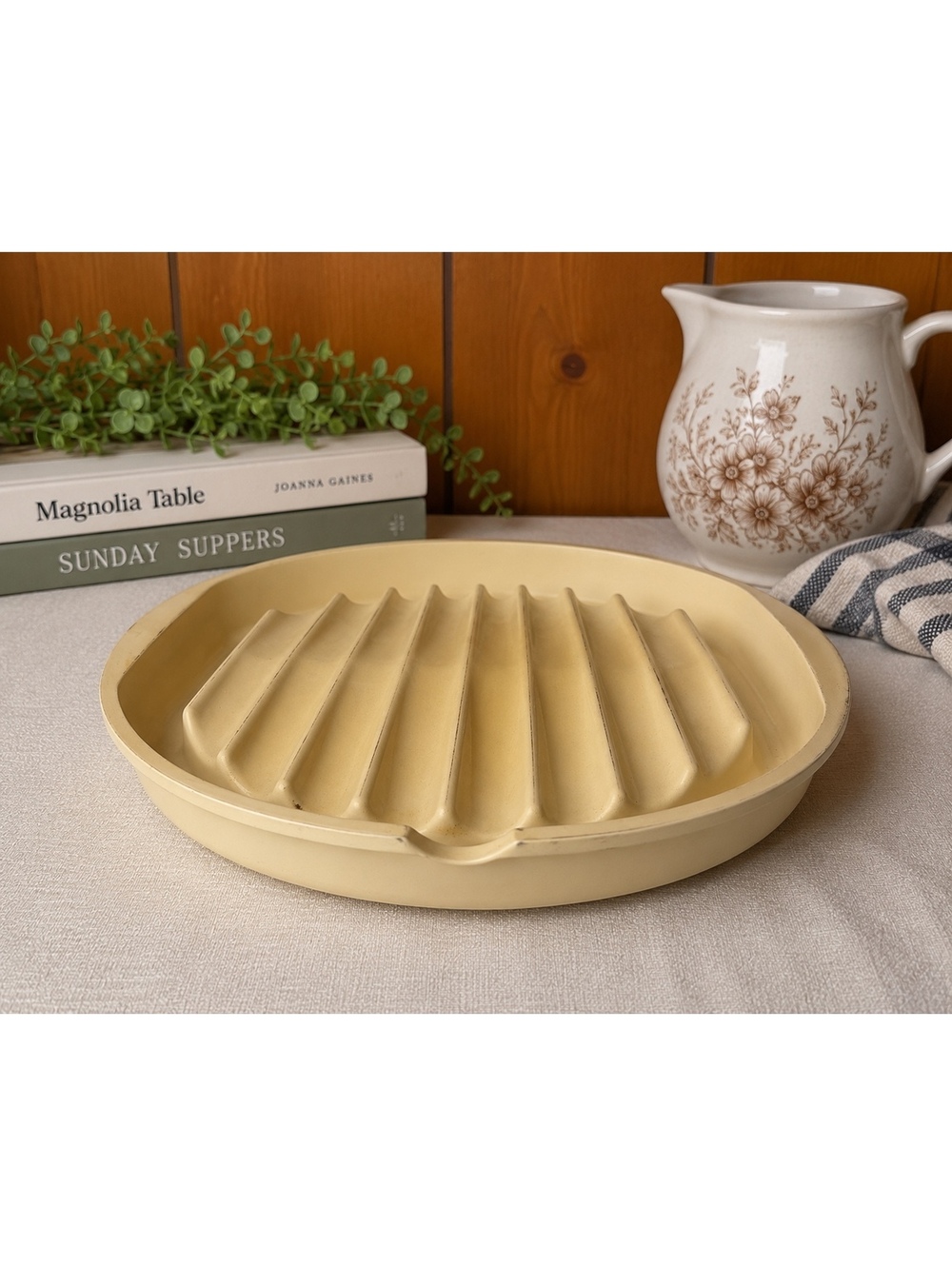 Vintage Rubbermaid Microwave Cookables Bacon Cooker Rack Tray 5518 Beige